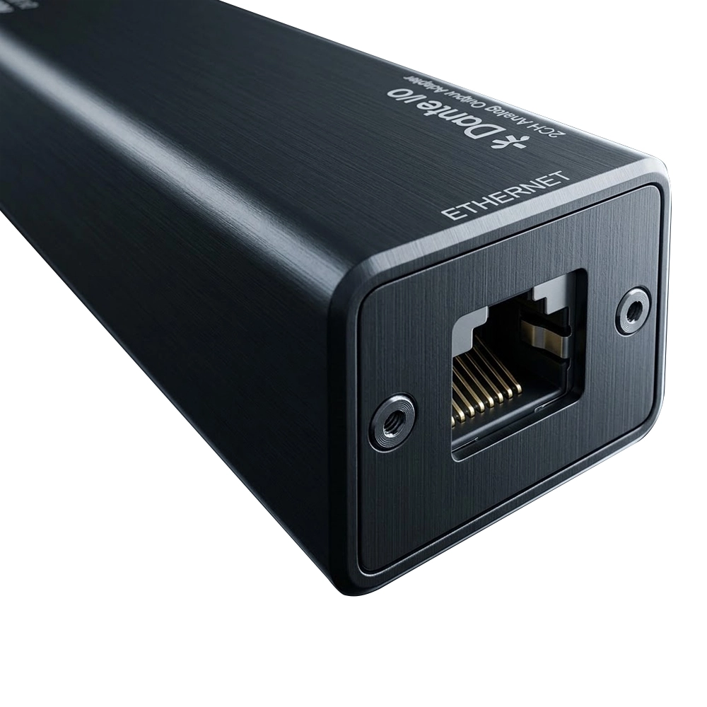 Adaptador Dante via Ethernet com 2 XLR Macho - Sonic Flow