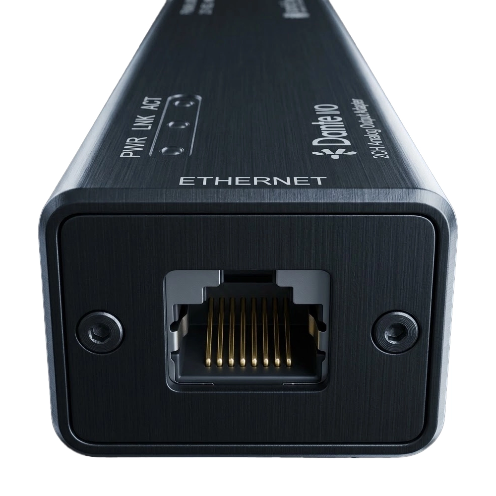 Adaptador Dante via Ethernet com 2 XLR Macho - Sonic Flow