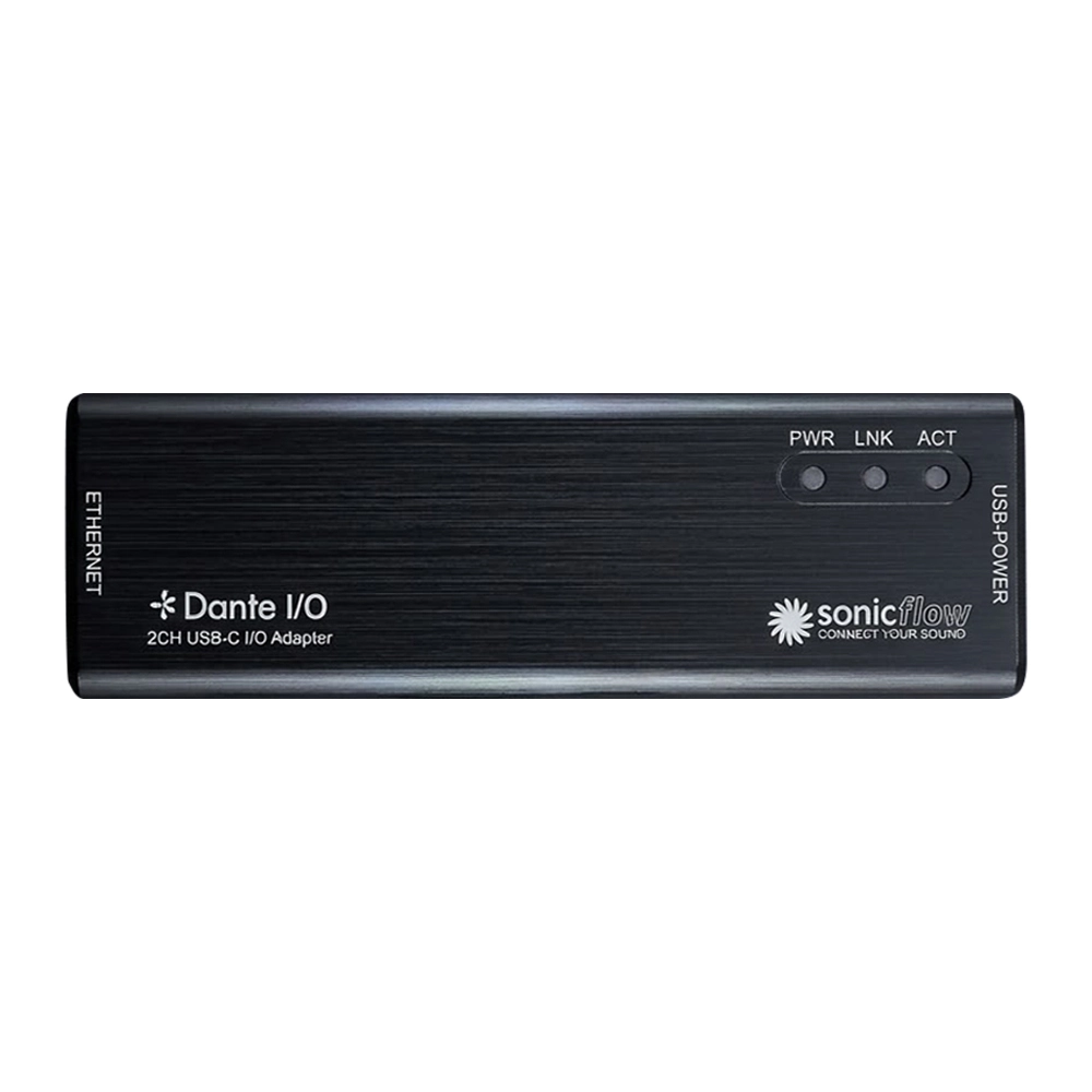 Adaptador Dante via Ethernet com USB Tipo C - Sonic Flow