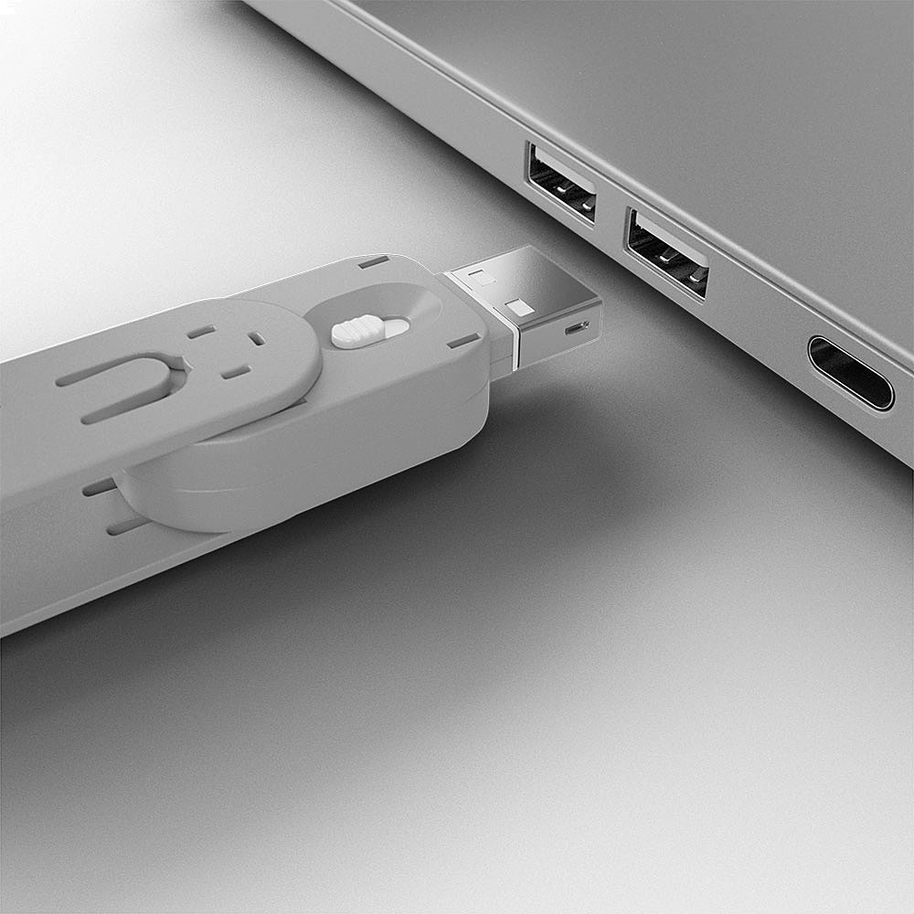 BLOQUEADOR DE PORTA USB-A 1-CHAVE E 4-BLOKERS - BRANCO (LINDY)