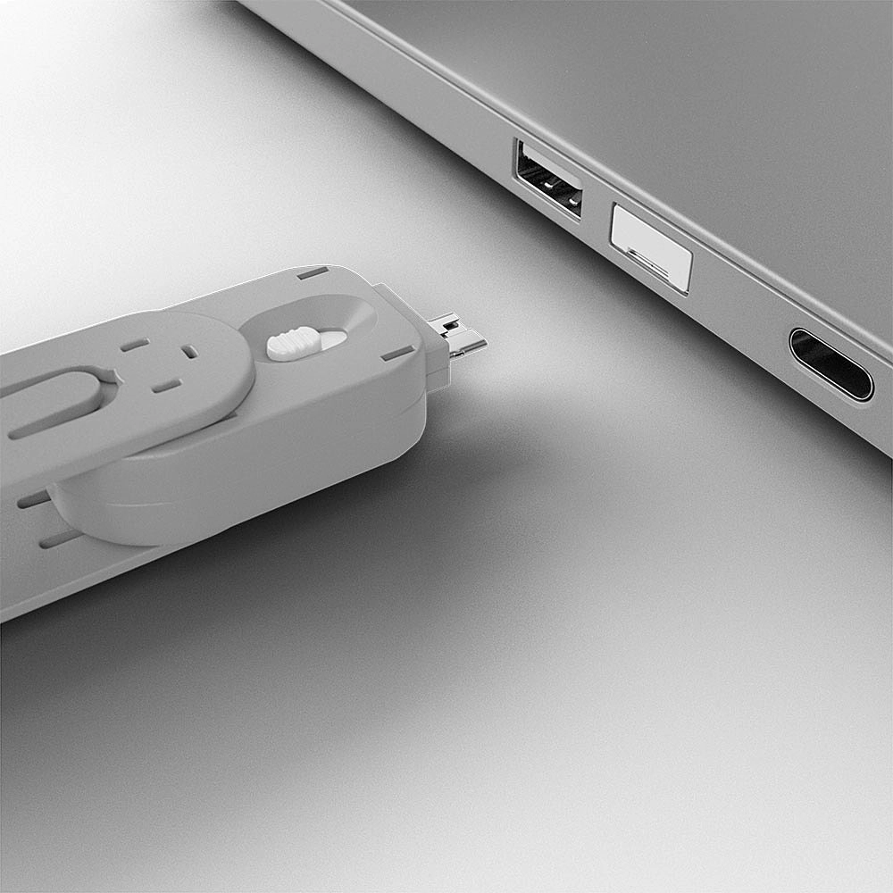 BLOQUEADOR DE PORTA USB-A 1-CHAVE E 4-BLOKERS - BRANCO (LINDY)