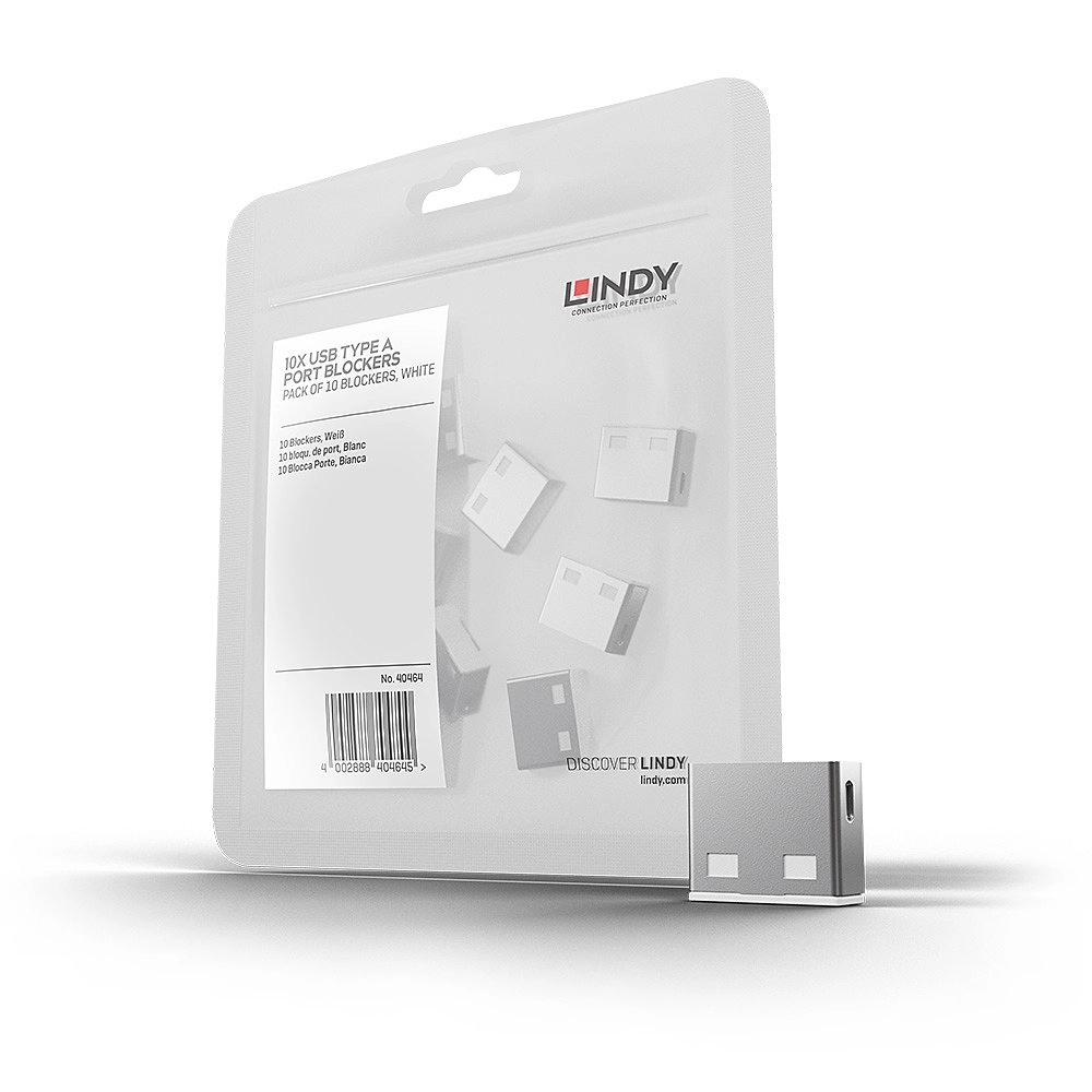 BLOQUEADOR DE PORTA USB-A 10-BLOKERS BRANCO (LINDY)