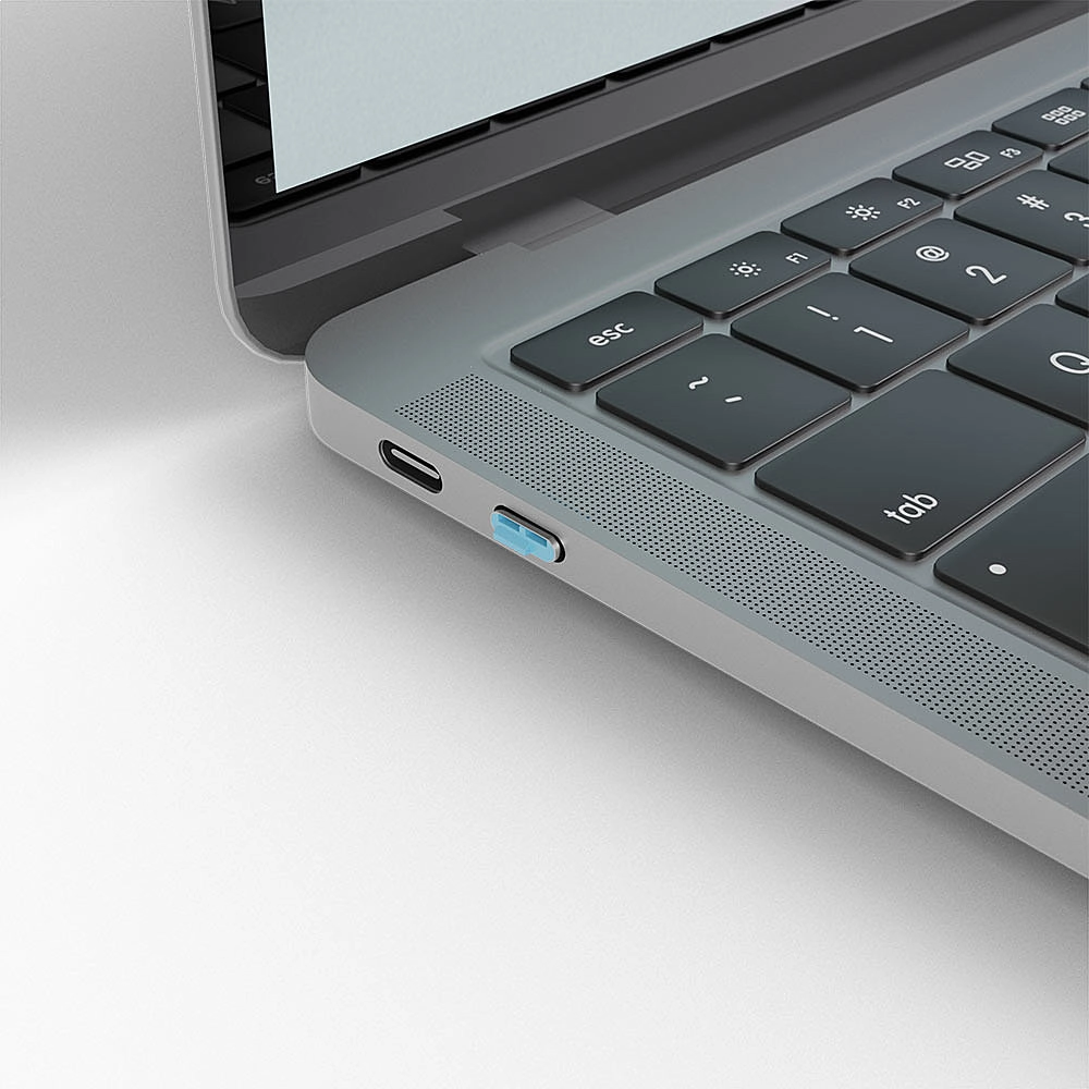 BLOQUEADOR DE PORTA USB-C 1-CHAVE E 4-BLOKERS - AZUL (LINDY)