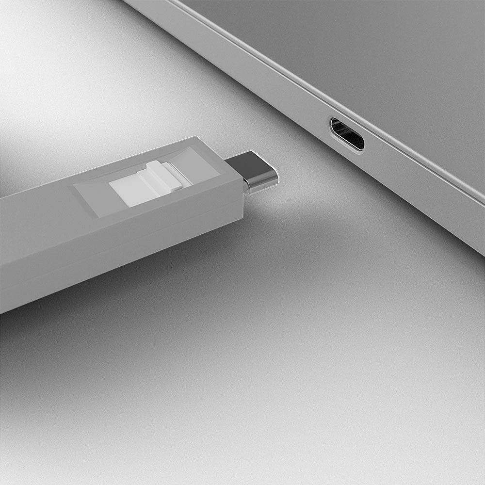 BLOQUEADOR DE PORTA USB-C 1-CHAVE E 4-BLOKERS - BRANCO (LINDY)