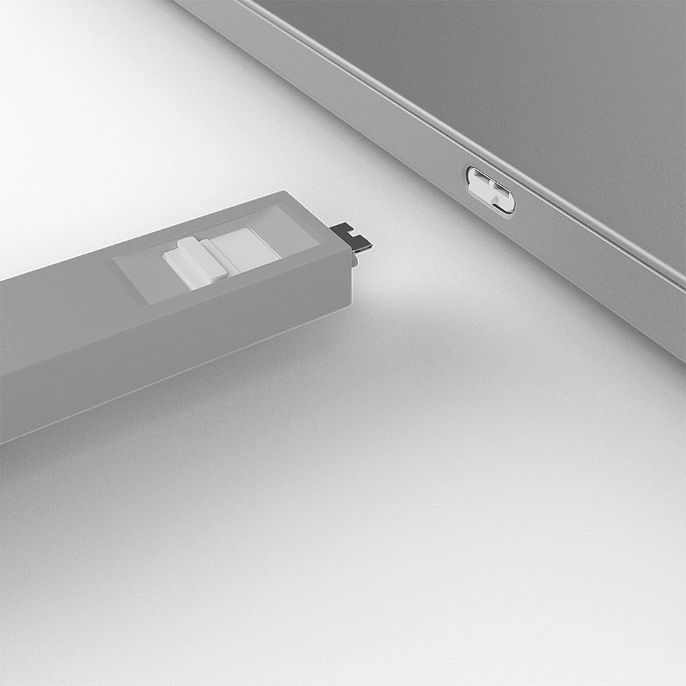 BLOQUEADOR DE PORTA USB-C 1-CHAVE E 4-BLOKERS - BRANCO (LINDY)