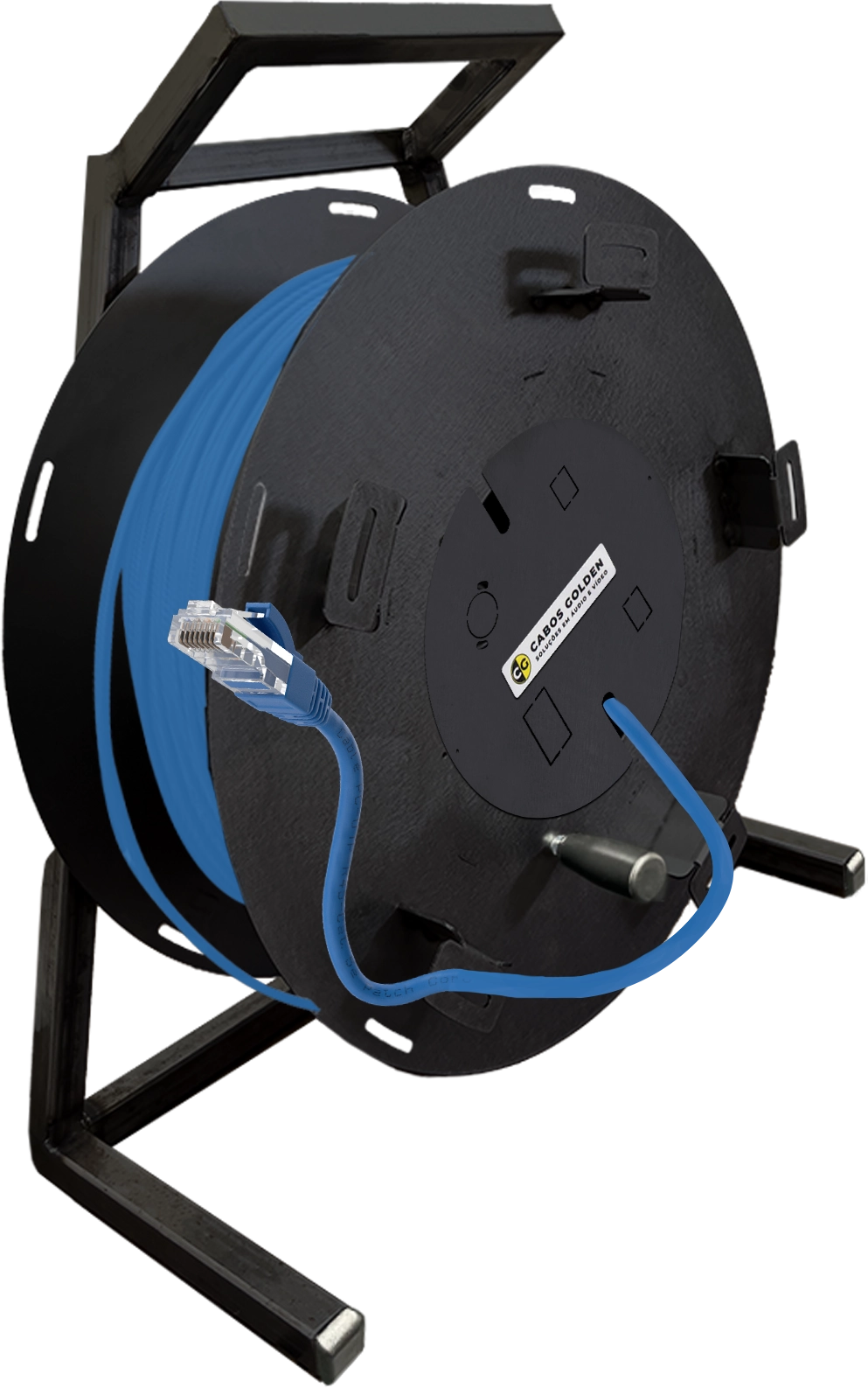 BOBINA PARA CABOS COM SUPORTE ATÉ - PROFISIONAL - 300M