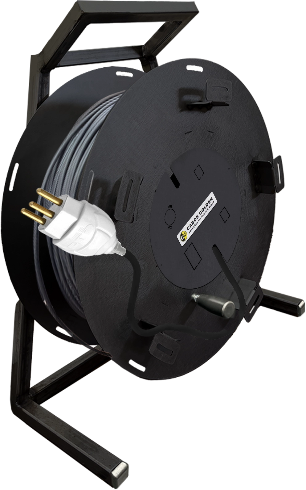 BOBINA PARA CABOS COM SUPORTE ATÉ - PROFISIONAL - 300M