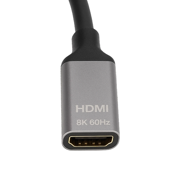 CABO ADAPTADOR DISPLAYPORT MACHO X HDMI FEMEA 8K 60HZ (CG) - 15CM