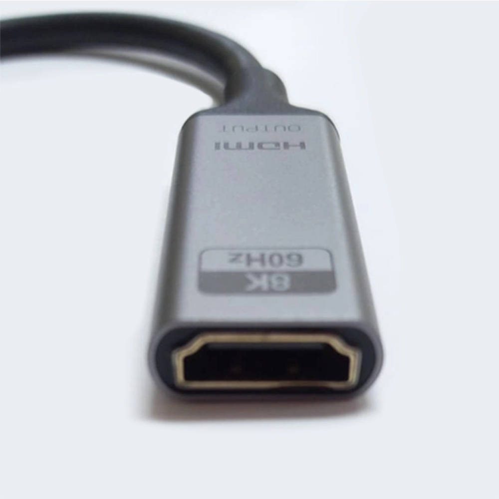 CABO ADAPTADOR DISPLAYPORT MACHO X HDMI FEMEA 8K 60HZ ATIVO (CG) - 15CM