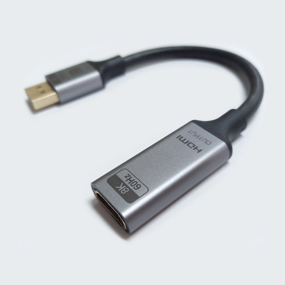 CABO ADAPTADOR DISPLAYPORT MACHO X HDMI FEMEA 8K 60HZ ATIVO (CG) - 15CM