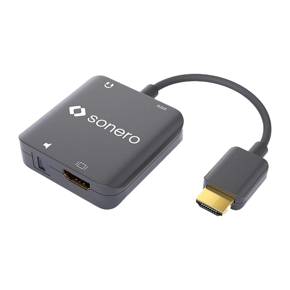 CABO ADAPTADOR EXTRATOR DE AUDIO HDMI X TOSLINK E HDMI 4K (SONERO)
