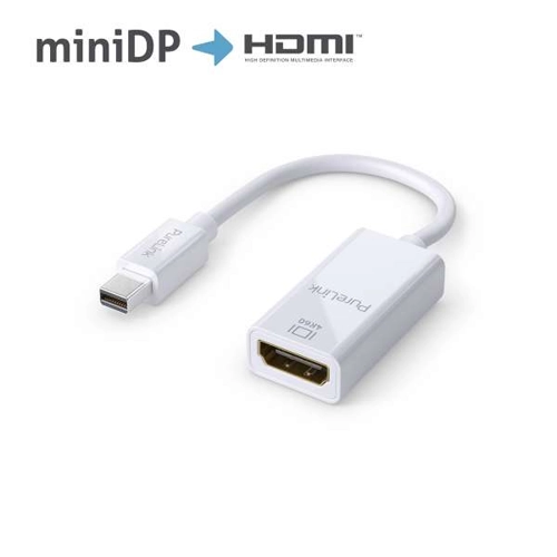 CABO ADAPTADOR MINI DISPLAYPORT MACHO X HDMI FEMEA 2.0 4K 60HZ (PURELINK)