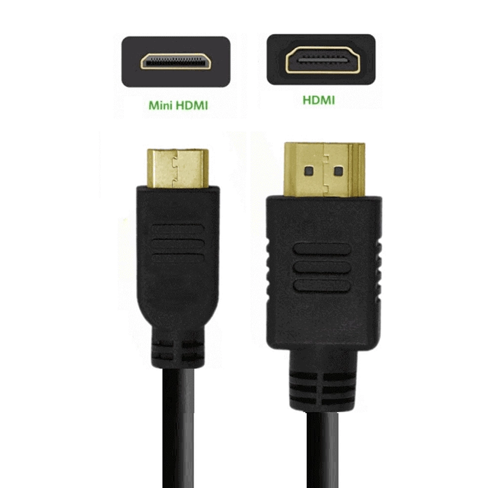 Cabo Adaptador Mini HDMI para HDMI de 3 Metros