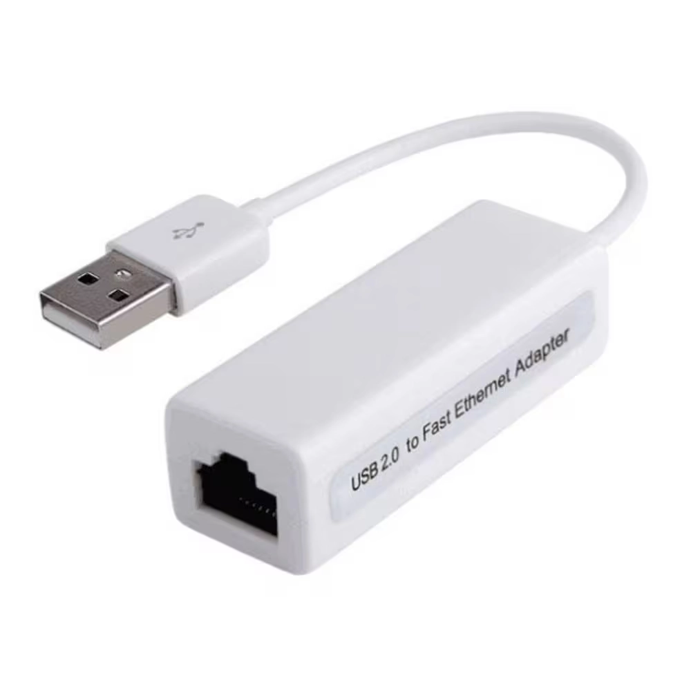 Cabo Adaptador USB-A 2.0 Macho para RJ45 Femêa 10/100