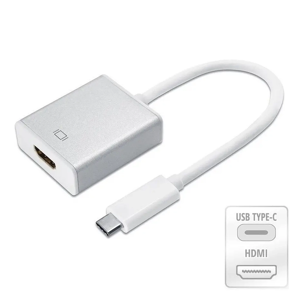 Cabo Adaptador USB-C Macho X HDMI Fêmea Full HD 10 Centímetros