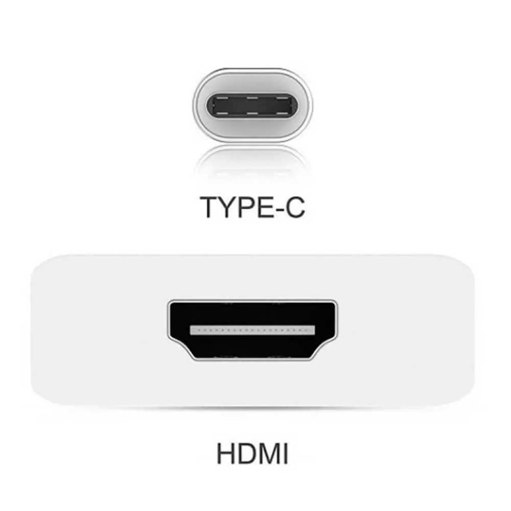 Cabo Adaptador USB-C Macho X HDMI Fêmea Full HD 10 Centímetros