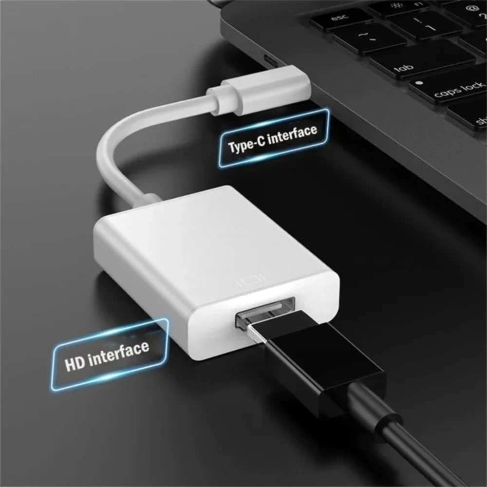 Cabo Adaptador USB-C Macho X HDMI Fêmea Full HD 10 Centímetros