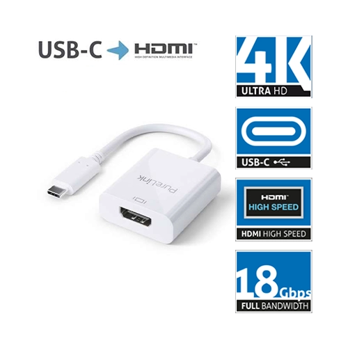 CABO ADAPTADOR USB-C MACHO X HDMI FEMEA 2.0 4K 60HZ (PURELINK)