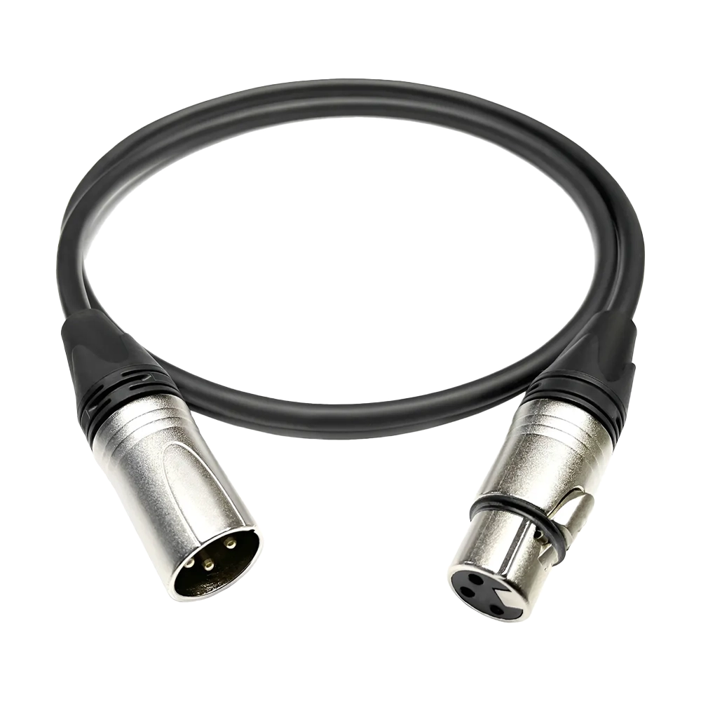 CABO DE ILUMINAÇÃO XLR FÊMEA X XLR MACHO (PROFISSIONAL) - 5M