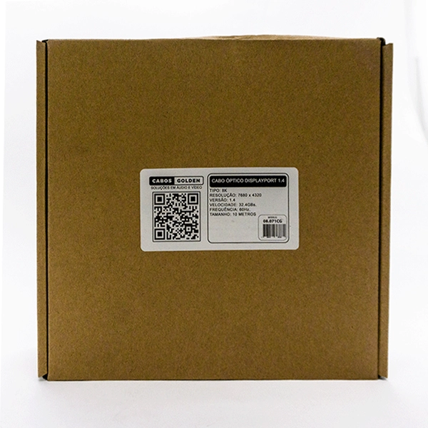CABO DISPLAYPORT ÓPTICO 1.4 8K 60HZ 48GBPS ALTO DESEMPENHO (CG) - 10M