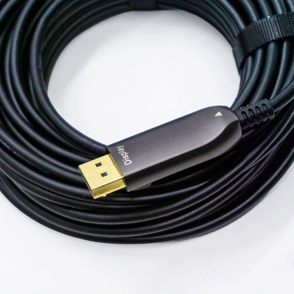 CABO DISPLAYPORT ÓPTICO 1.4 8K 60HZ 48GBPS ALTO DESEMPENHO (CG) - 50M