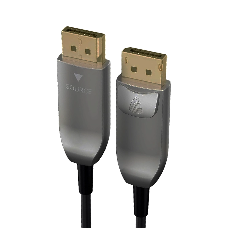 CABO DISPLAYPORT ÓPTICO 1.4 8K 60HZ 48GBPS ALTO DESEMPENHO (CG) - 100M