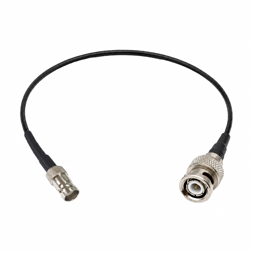Cabo extensor BNC Macho para SDI Fêmea PRETO de 1 Metro