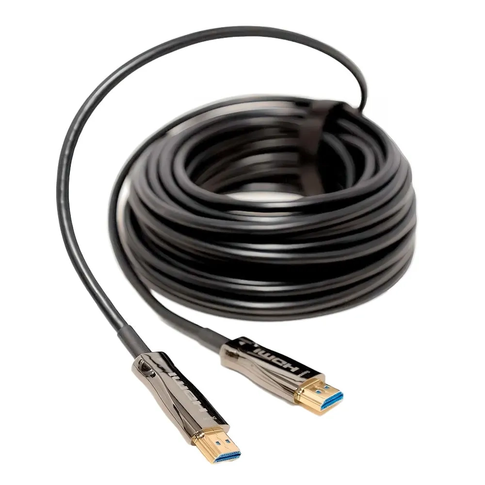 Cabo HDMI 2.0 Fibra Óptica 4K 60Hz 18 Gbps HDR 10 Profissional (CG) - 70M