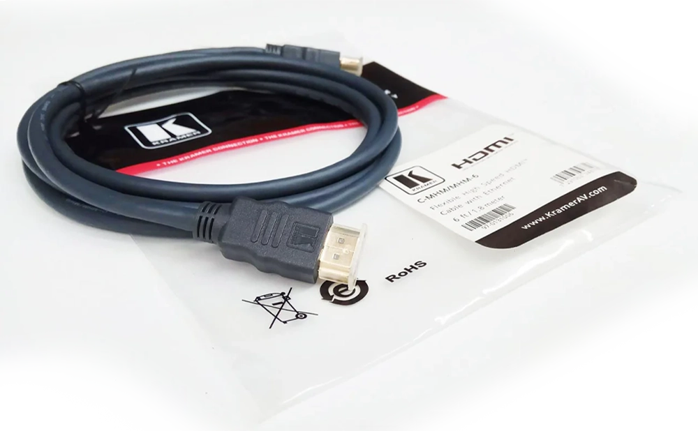 CABO HDMI 2.0A 4K 60HZ (4:4:4) ALTA VELOCIDADE (KRAMER) - 4,6M