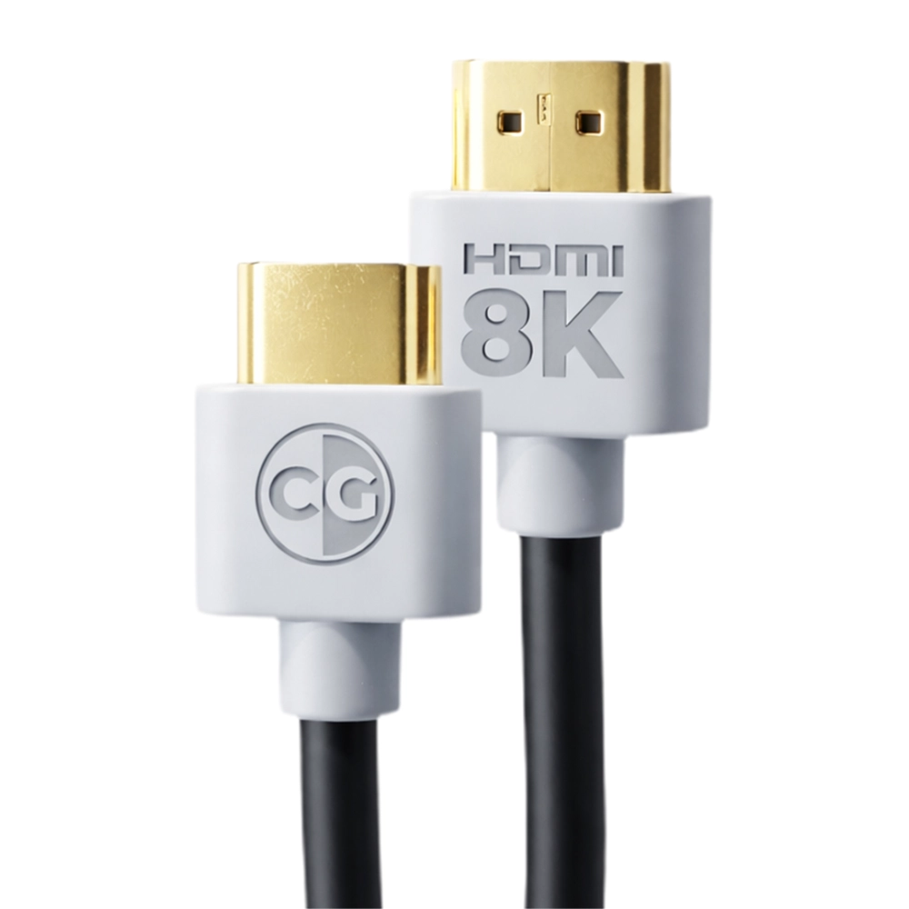 Cabo HDMI 2.1 8K 60HZ HDR 48GBPS Com fio Slim de 4,5MM 100% Cobre (Cabos Golden) - 50cm