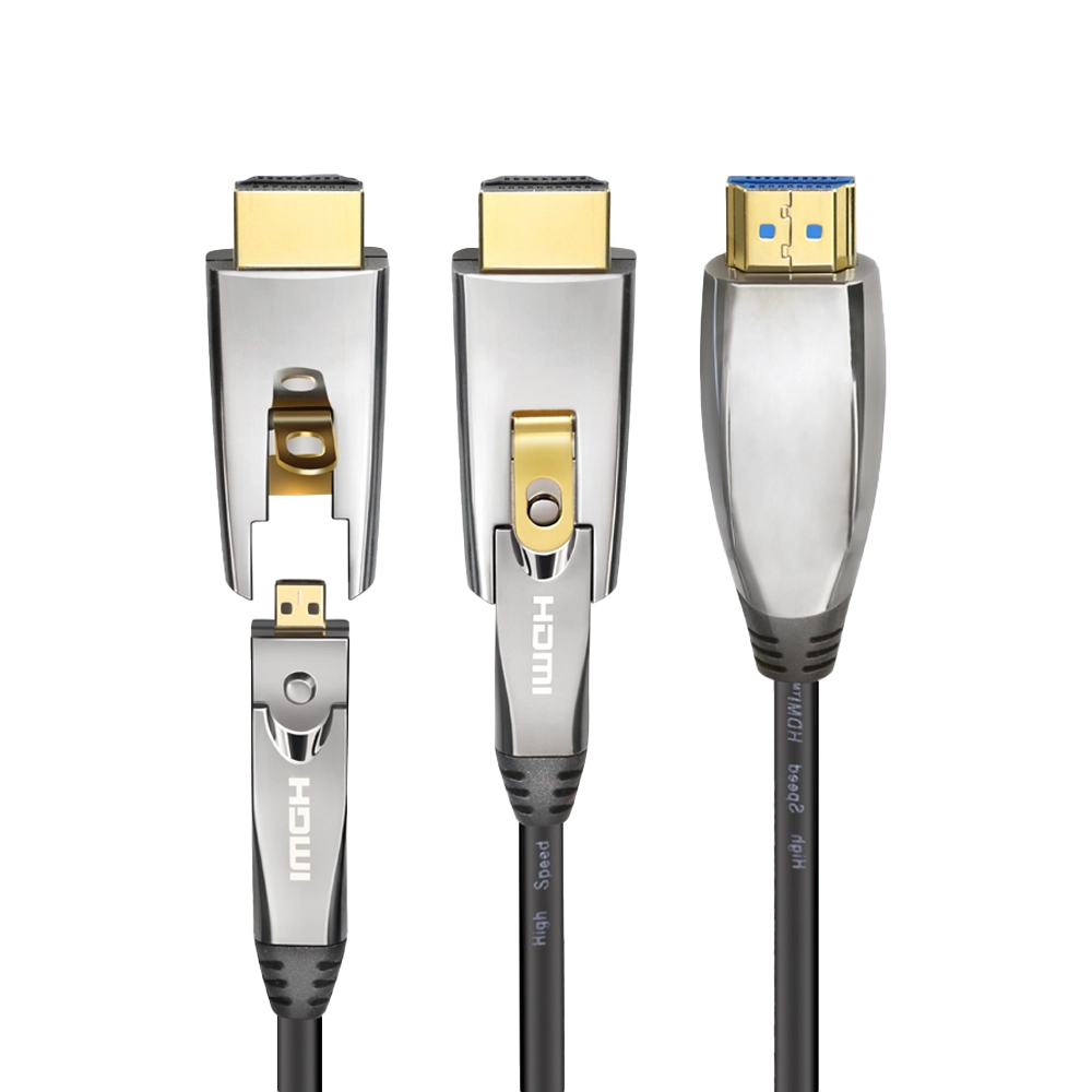 CABO HDMI 2.1 FIBRA ÓPTICA 8K 60HZ 48GBPS COM PLUG DESTACÁVEL (CG) - 20M