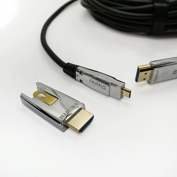 CABO HDMI FIBRA ÓPTICA 2.1 8K 60HZ 48GBPS COM PLUG DESTACÁVEL (CG) - 10M