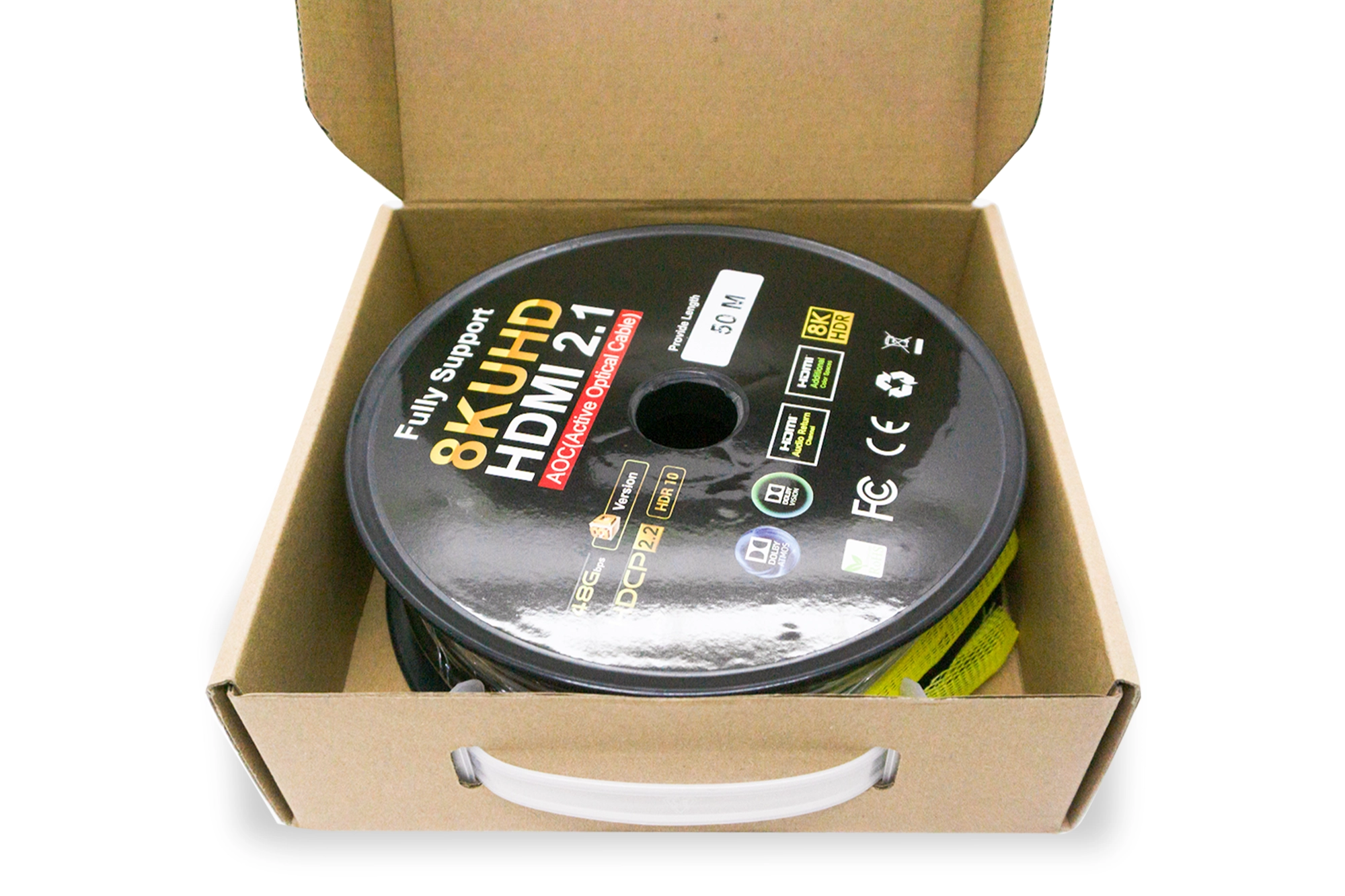 CABO HDMI FIBRA ÓPTICA 2.1 8K 60HZ 48GBPS COM PLUG DESTACÁVEL (CG) - 20M