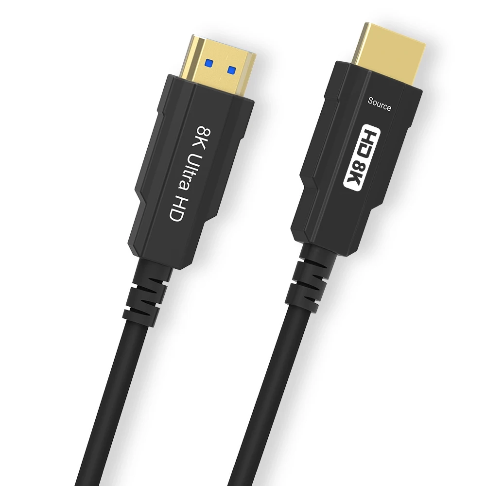 CABO HDMI 2.1 ÓPTICO 48GBPS 8K 60HZ HDR COM SOM E IMAGEM DE ALTA DEFINIÇÃO - PROFISSIONAL - 100M