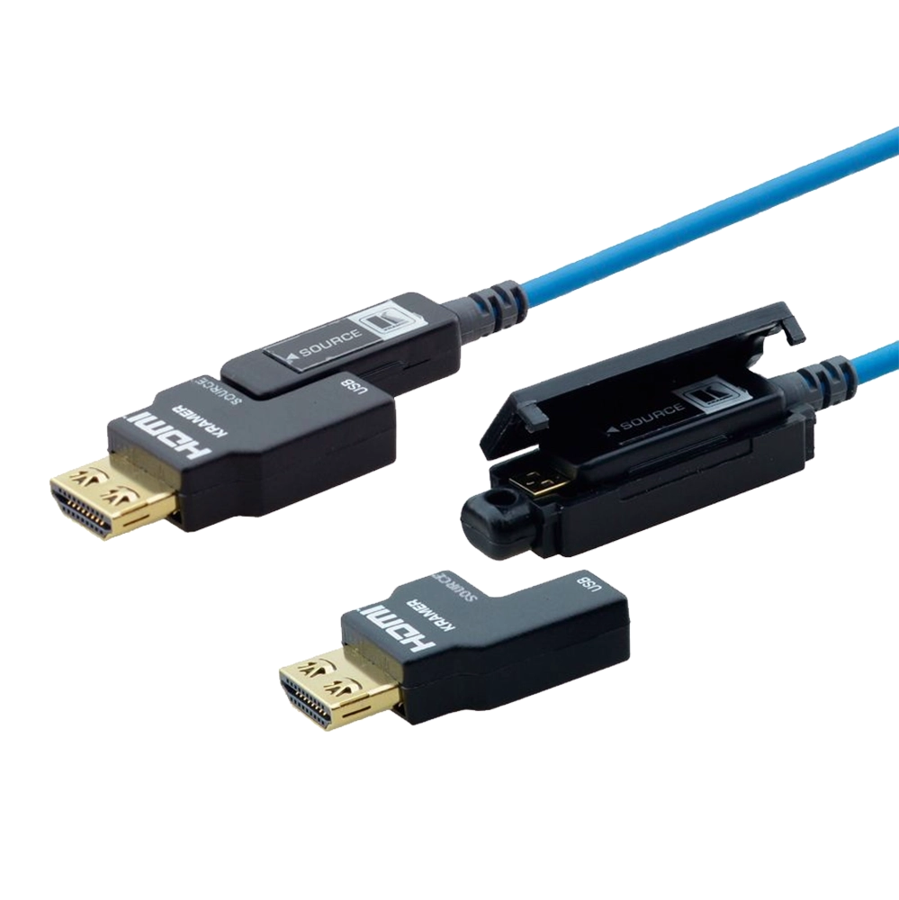 CABO HDMI ÓPTICO DESTACÁVEL 4K 60HZ 4:2:0 PROFISSIONAL COM FIO FINO (KRAMER) - 99,7M