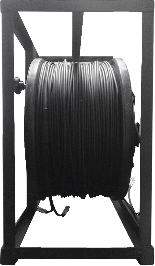 CABO OPTICO OM3 4LC/UPC M. X 4LC/UPC M. (MM) - LSZH - 5.0MM COM BLINDAGEM ARMORED (CG) DE 200M + CARRETEL DE 150M