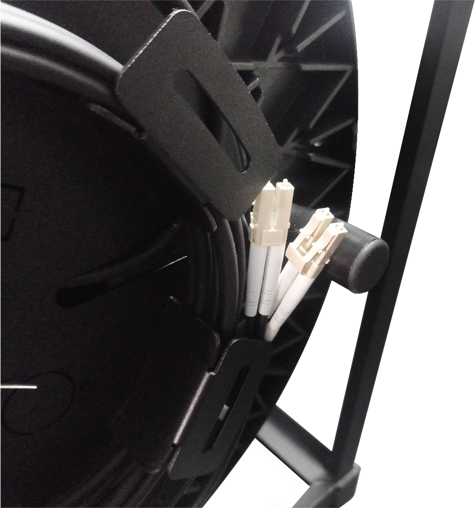 CABO OPTICO OM3 4LC/UPC M. X 4LC/UPC M. (MM) - LSZH - 5.0MM COM BLINDAGEM ARMORED (CG) DE 300M + CARRETEL DE 150M