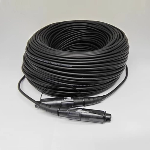 Cabo Óptico Optitap OM3 MPO/UPC Macho x MPO/UPC Macho 50/125 Multimodo de 12 Vias com LSZH Blindado - 100M