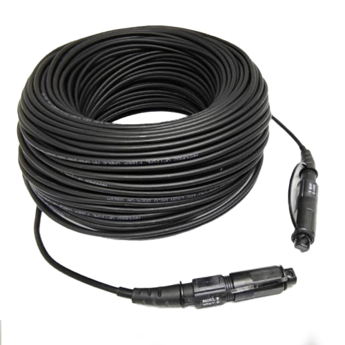 Cabo Óptico Optitap OM3 MPO/UPC Macho x MPO/UPC Macho 50/125 Multimodo de 12 Vias com LSZH Blindado - 200M