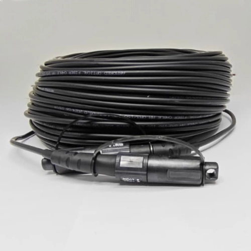 Cabo Óptico Optitap OM3 MPO/UPC Macho x MPO/UPC Macho 50/125 Multimodo de 12 Vias com LSZH Blindado - 300M