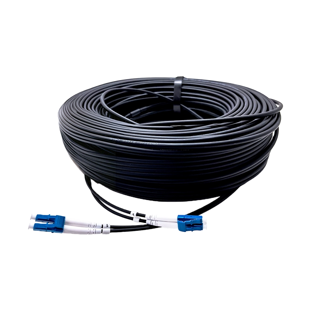 CABO OPTICO SINGLEMODE 2LC/UPC X 2LC/UPC 5.0MM DE ALTA TRAÇÃO COM LSZH (CG) - 100M + CARRETEL DE 100M