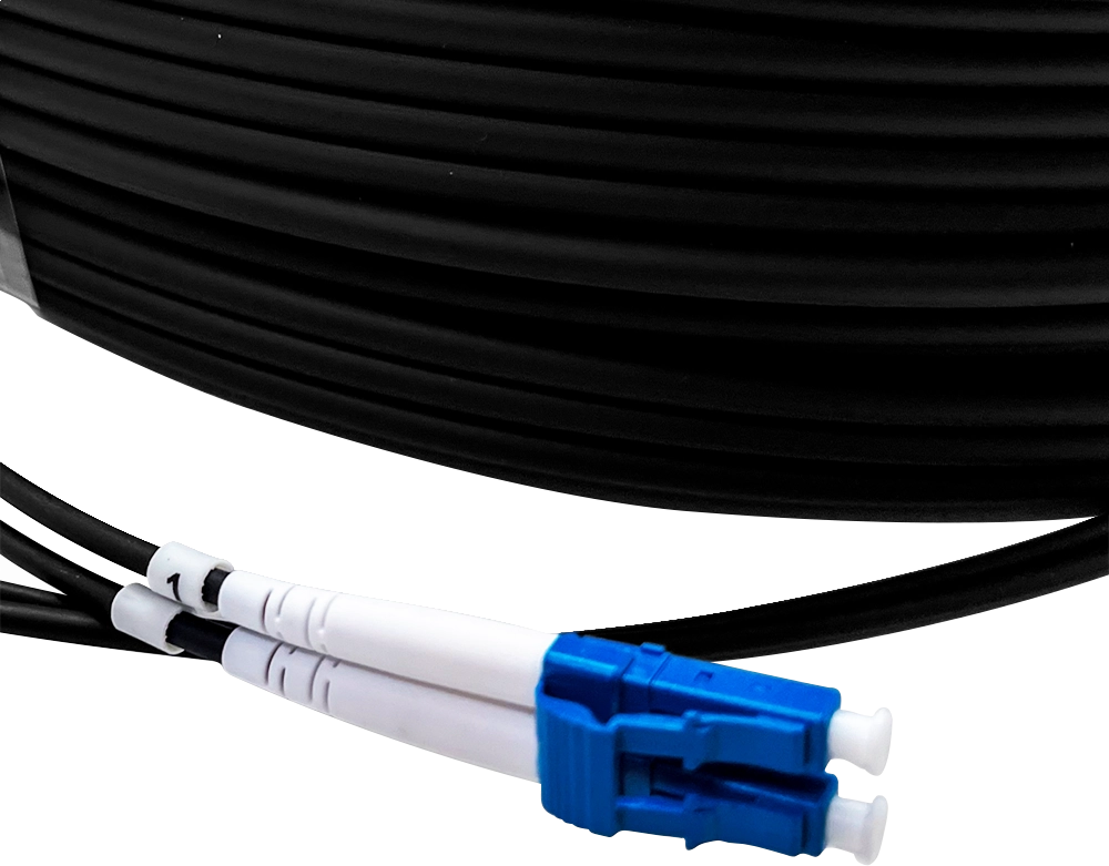 CABO ÓPTICO SINGLEMODE 2LC/UPC X 2LC/UPC 5.0MM DE ALTA TRAÇÃO COM LSZH (CG) - 200M