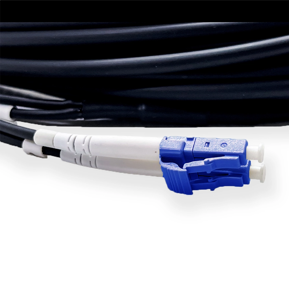 CABO OPTICO SINGLEMODE 2LC/UPC X 2LC/UPC 5.0MM DE ALTA TRAÇÃO COM LSZH (CG) - 200M + CARRETEL DE 200M