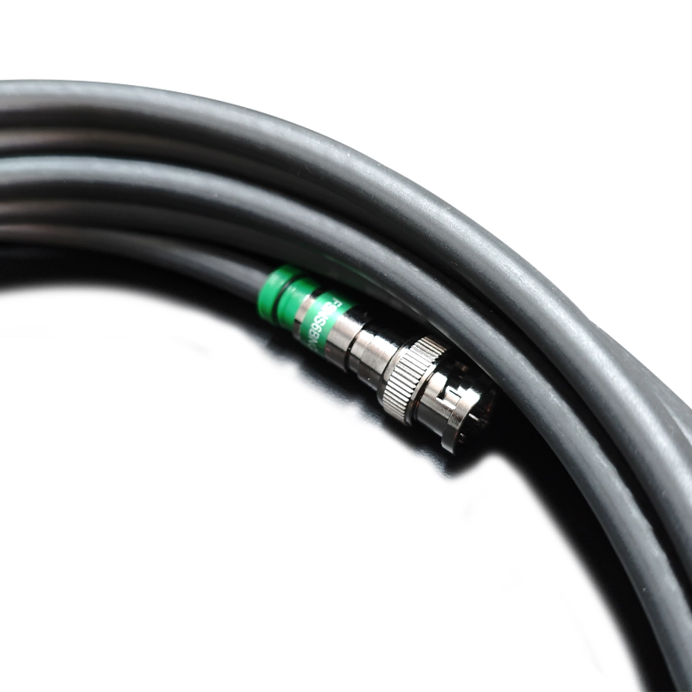 Cabo SDI Broadcast De 6GB Com Conectores BNC RG6 Da Kramer a Prova D'água de 5 Metros