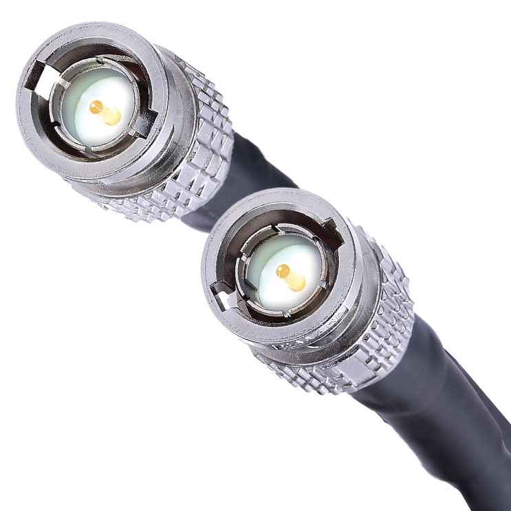 Cabo SDI Broadcast RG6 12G com Conexão BNC de 50 Centimetros