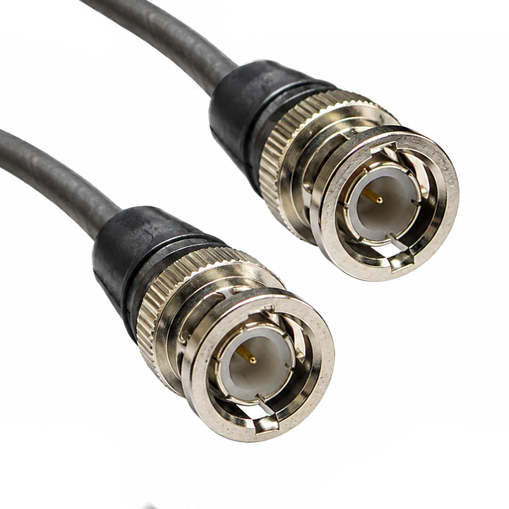 Cabo SDI Broadcast RG6 12G Ultra HD 4K com Conexão BNC de 50 Centimetros