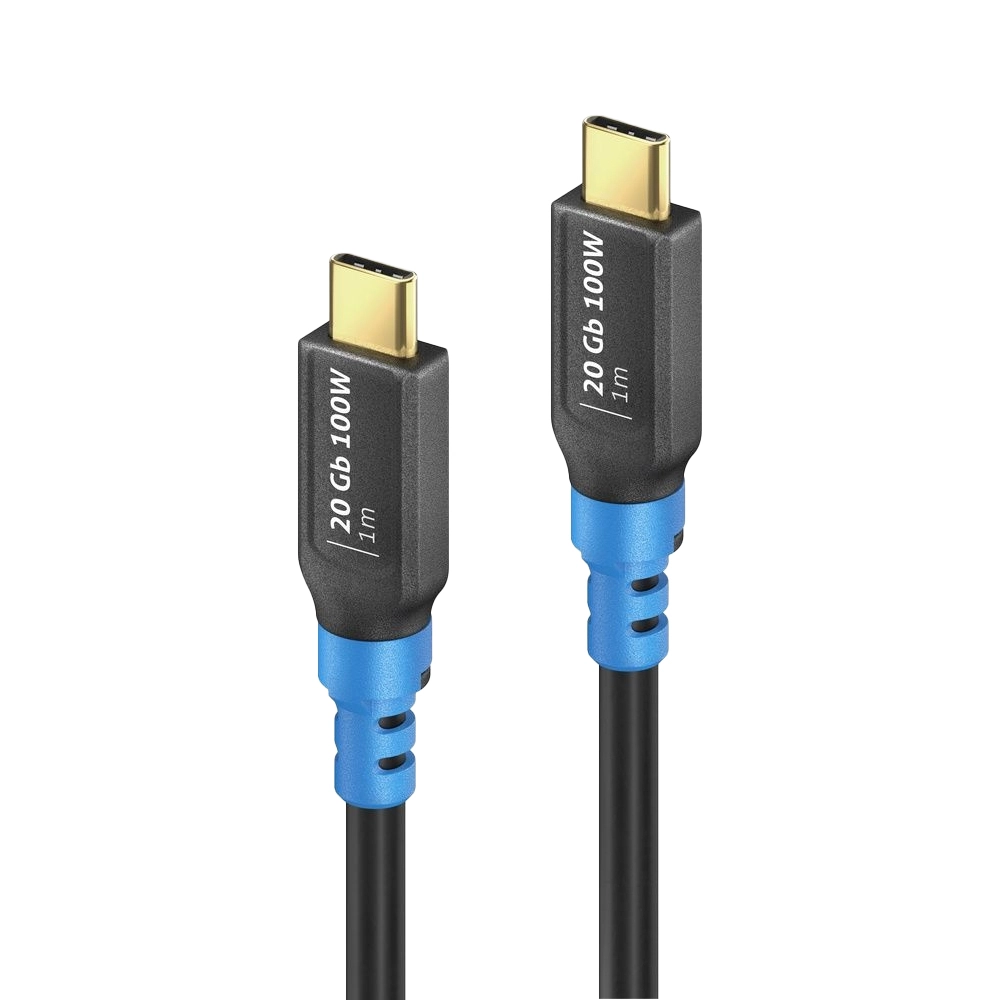 Cabo USB Tipo C 4.0 Gen2 de 20Gbps 100% Cobre de 1 Metro (PURELINK)