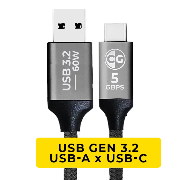 CABO USB-A MACO X USB-C MACHO 3.2 5G 60W (CG) - 2M