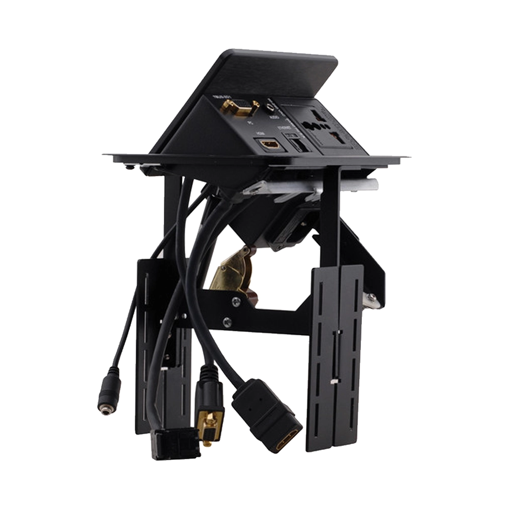 CAIXA MODULAR QUADR. 1DB15 1HDMI 1JACK2 1TOSLINK 1ENERGIA PRETO (KRAMER)