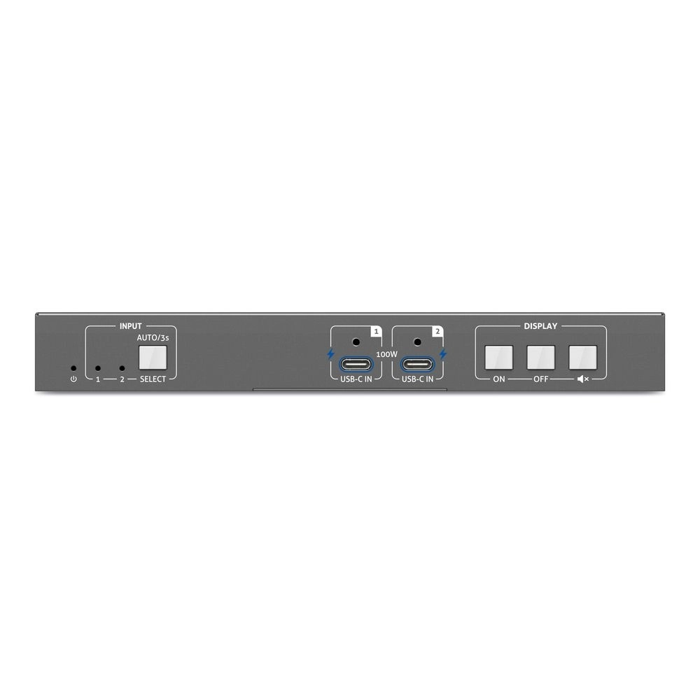 COMUTADOR 2X1 4K 60HZ 18GBPS KVM COM PD DE 100W - USB-C x HDMI E USB-C -  (PURELINK)